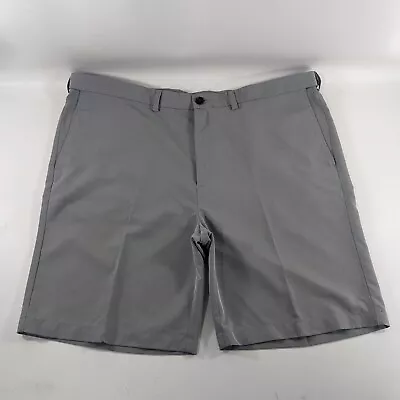 Haggar Gray Flat Front Golf Shorts Mens Size 44 • $17.97