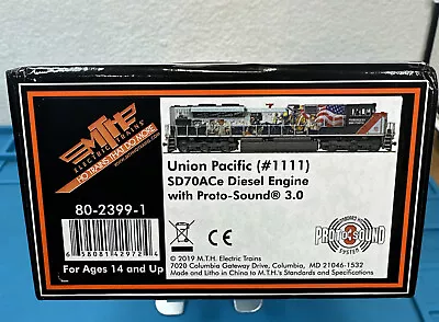 $161.49 • Buy MTH HO Scale Union Pacific Powered By People SD70ACe Diesel Engine W/Sound #1111