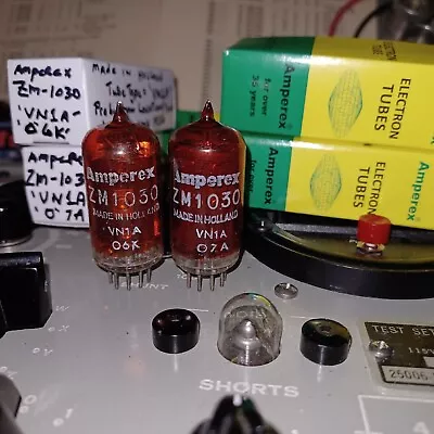 TWO AMPEREX HOLLAND ZM1030 Nixie Tubes *Working* • $40