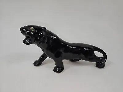 Vintage Mid Century Bachelor Pad SEX PANTHER Black Ceramic Jewel Eyes 10  • $16.99