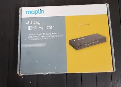 Maplin 4 Way HDMI Splitter N53QK (N2) • £25