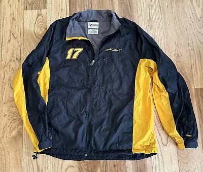 Vtg Matt Kenseth #17 Racing Chase Authentics Black Jacket Windbreaker 2XL Nascar • $36.95