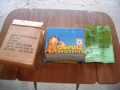 Garfield Vintage 1978 Card Game Set Counter Display Go Fish War Crazy Eights • $199.99