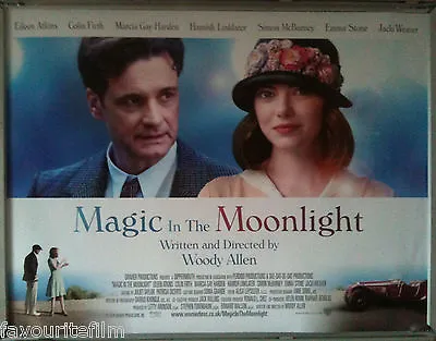 Cinema Poster: MAGIC IN THE MOONLIGHT 2014 (Main Quad) Woody Allen Colin Firth • £11.95