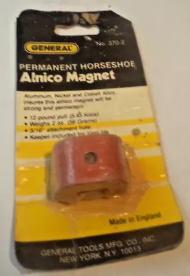 General Tools Horseshoe Alinco MagnetT 12 Lb Pull #370-2 Made In England • $14.70