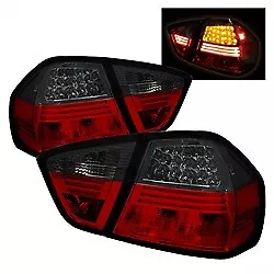Spyder For BMW E90 3-Series 06-08 4Dr LED Tail Lights Red Smoke • $289.27