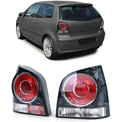 For VW Polo 9N3 Since 2005-2009 Rear Lights Left+Right IN Black • $298.22