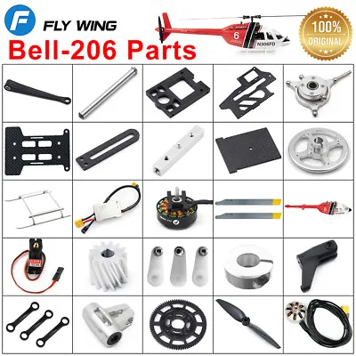 Original Fly Wing Bell-206 RC Helicopter Parts Blade Motor Servo ESC Fuselage • $7.94