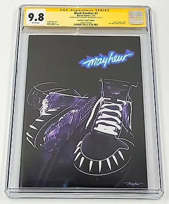 £444.64 • Buy Black Panther #1 Mike Mayhew Virgin Cover Signed & Sketched 
