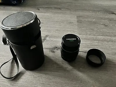 Hanimex 135mm F2.8 Macro Lens In Black And Case • £20
