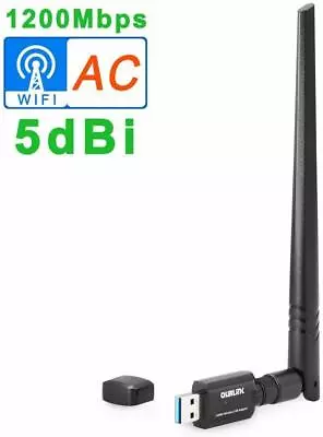 Mini AC600 Dual Band 2.4/5Ghz WiFi Wireless N USB Adapter Dongle 802.11ac/b/g/n • $12.98