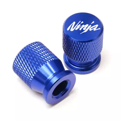 For Kawasaki Ninja 250 300 400650 ZX-R 84-23 Tire Valve Stem Cover Cap Plug Blue • $0.01