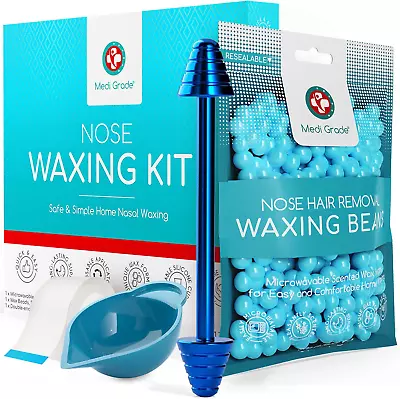 Nose Waxing Kit For Men And Women With Reusable Nose Wax Sticks And Microwavable • £11.69