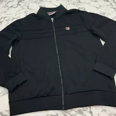 Men's Fila Black Full Zip Track Jacket • $89