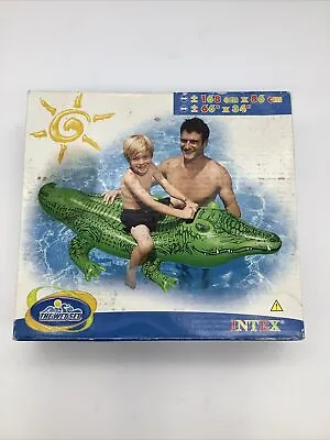 Intex Gator Ride On Sealed Inflatable Pool Toy Vintage 64  X 38  U  Legs • $84.29