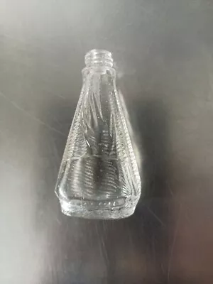 Vintage 3-1/4  Nail Polish Remover Bottle Embossed With A Hand Despat 924613 • $4.99