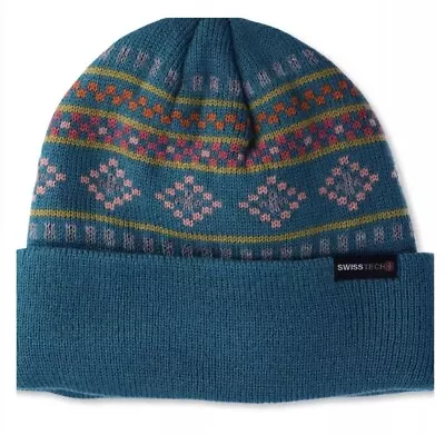 SwissTech Adult Unisex 3M Thinsulate Fully Lined One Size Beanie Knit Cuff Hat • $11.52