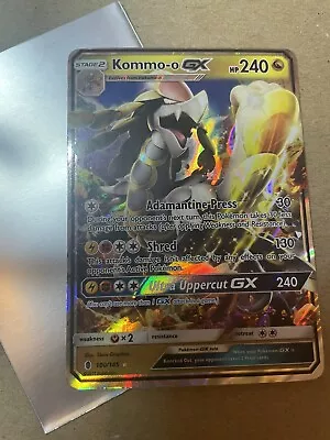 Pokemon TCG SM Guardians Rising Kommo-o GX 100/145 Ultra Rare Holo NM! • $2
