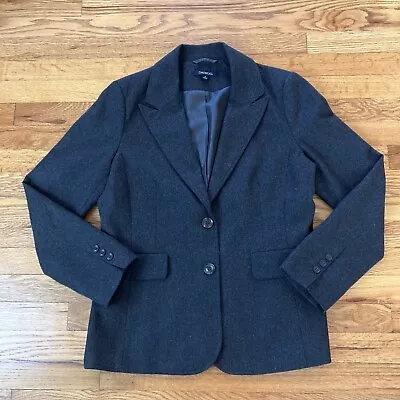 Chadwicks Of Boston Women's Blazer Gray Wool Blend Jacket Coat Size 10 • £7.77