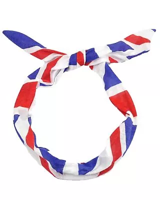 UK Flag Union Jack Print Wire Headband - Hair Accessories For Girl Women  • £5.49