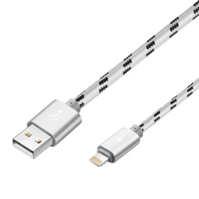 $6.95 • Buy 1M Lightning USB Braided Nylon Data Charging Cable For IPhone