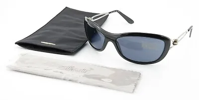 £153.70 • Buy Silhouette Sunglasses Spx M 3176 60 6118 Wrap Black Silver Sun Sports Austria