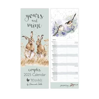 Wrendale 2025 Couples Calendar – 12 Country Set Yours And Mine Illustrations • £10.99