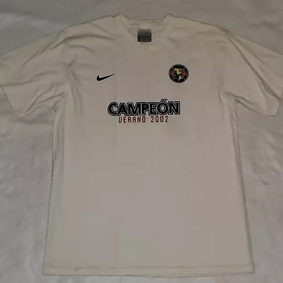 Nike Club America Jersey Campeon Verano 2002 Tee Size M Aguilas • $29