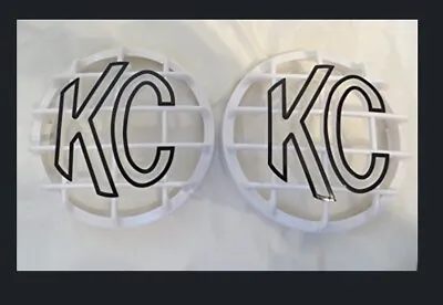 KC Light Cover KC HiLITES 6” White W/ Black Stone Guard Kc Rock Guards • $59.60