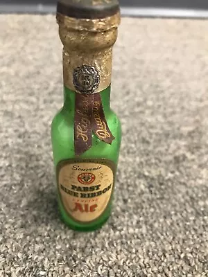 Vintage Minature Airline Alcohol Bottle Pabst Blue Ribbon Ale • $5