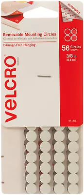 Velcro(R) Brand Removable Mounting Circles .375  56/Pkg • $6.72