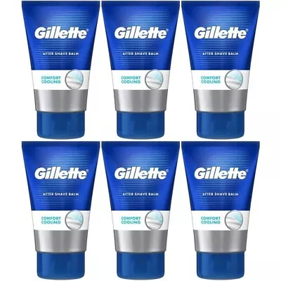 Gillette After Shave Balm Comfort Cooling 100ML  X 6 • £15.20