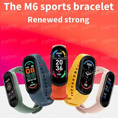 $19 • Buy 2021 New Band M6 Smart Watch Bracelet Blood Pressure Color Screen For Xiaomi.