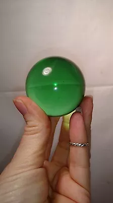 1  Green Peridot Glass Ball Orb Marble US Seller 2 In • $4