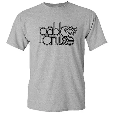 Pablo Cruise Logo Men's Grey T-Shirt Size S-5XL • $23