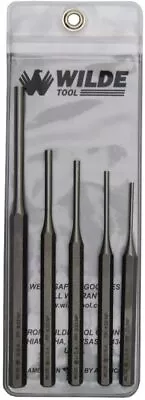 Wilde Tool 5 Pc Pin Punch Set MADE IN USA 3/32 – 1/4” Inch Gunsmith Machinist • $21.63