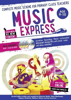 Music Express: Age 9-10 (Book + 3CDs + DVD-ROM): Complete ... By Helen MacGregor • £16.99