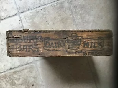 Antique Cadbury's Dairy Milk 1/2d Bars Chocolate Wooden Display Box • £15