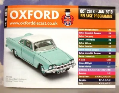 £1.75 • Buy Oxford Diecast 48 Page Pocket Catalogue October 2018 To January 2019 Releases