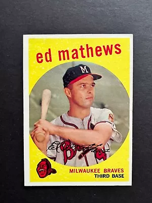 1959 Topps  #450  Ed Mathews  Ex+/exmt • $49.50