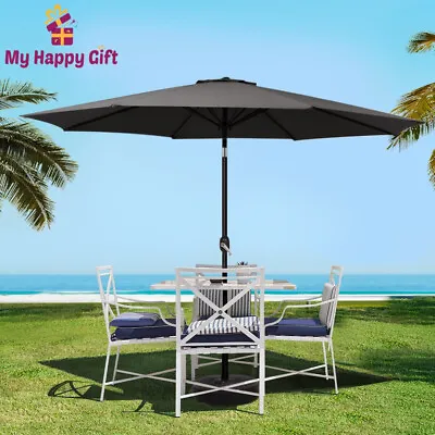 $73.70 • Buy Instahut Outdoor Umbrella 3m Umbrellas Garden Beach Tilt Sun Patio Deck Pole UV