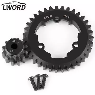 Steel Spur Gear 35T Mod M1.5 W/ PINION GEAR 12T For 1/5 TRAXXAS X-MAXX 6S 8S • $31.23