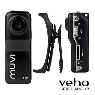 Veho Muvi Micro Hdz Pro Camera Camcorder Body Worn Security - Vcc-003-hdzpro • $87.09