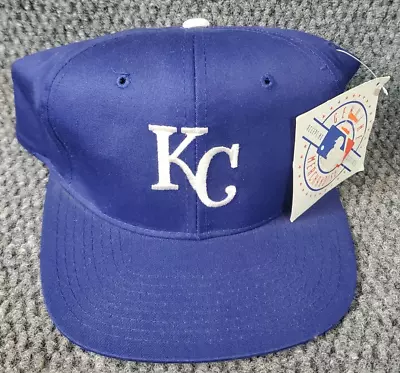 Vintage Kansas City KC Royals New Era Pro Model Snapback Hat Baseball MLB Blue • $39.97