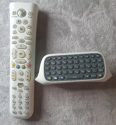 Genuine Original Remote Control Xbox 360 TV Plus Chatpad Adapter. Tested Working • £15