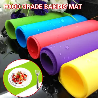 £5.51 • Buy Silicone Non-Stick Pastry Mat Baking Liner Pad Heat Resistant Nonskid Table Mat