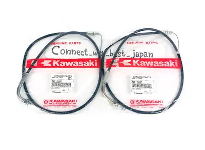 KAWASAKI Z1 Z2 Throttle Control Cable Open Close 2 Set 54012 - 087 / 54012 - 081 • $162.99