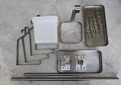 Ikea Grundtal Mixed Selection Of Rails Hooks And Trays (similar To KUNGSFORS) • £0.01