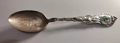 Sterling Silver Vintage Enamel  Richford Vermont  Souvenir Spoon ((G90)) • $39.99