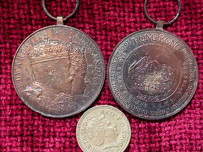 £19.99 • Buy Replica Copy Coronation Medal 1902 Hong Kong Version Medal Aged 